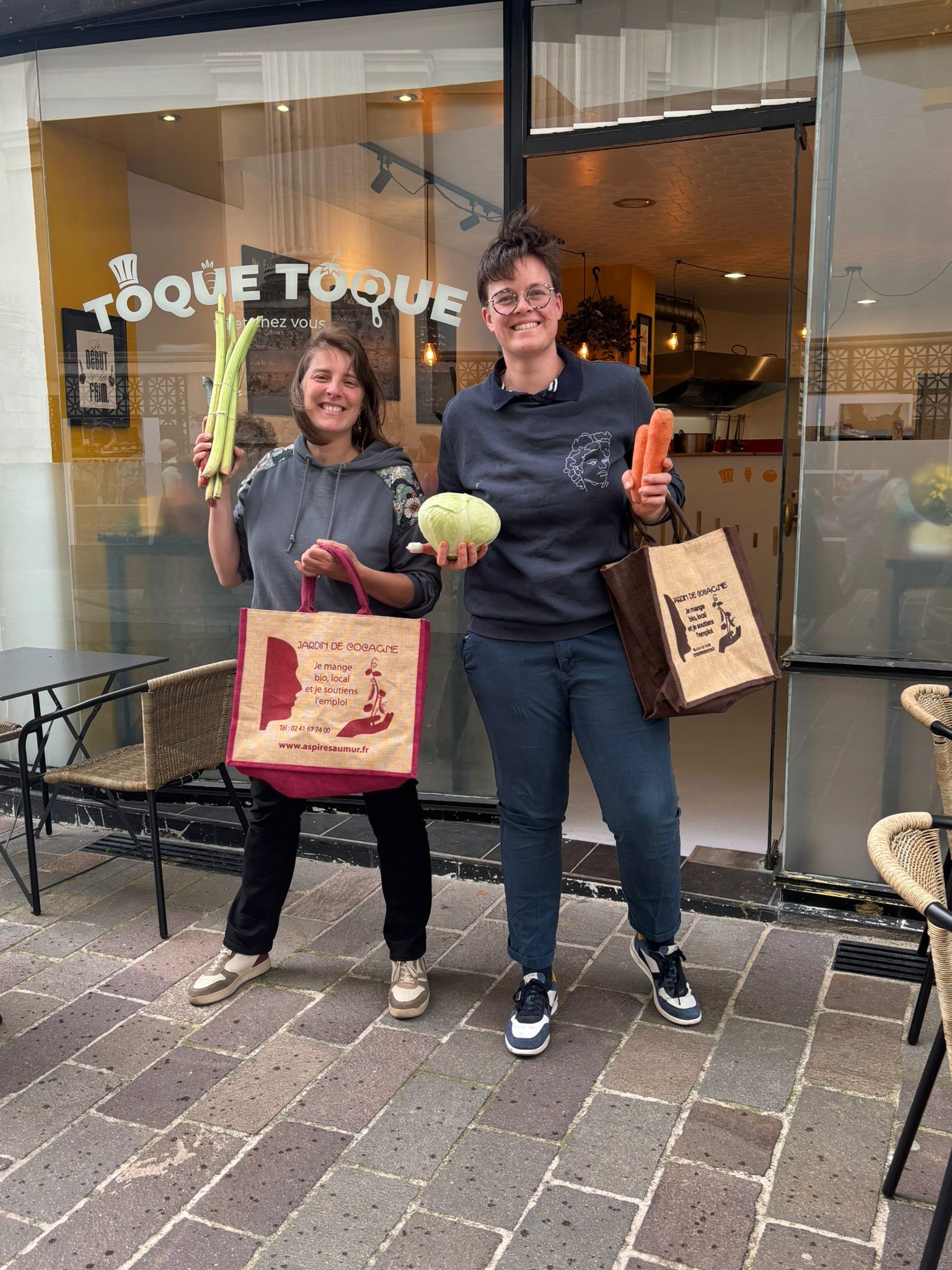 Toque Toque nouveau point de livraison de nos paniers de légumes dans le centre ville de Saumur